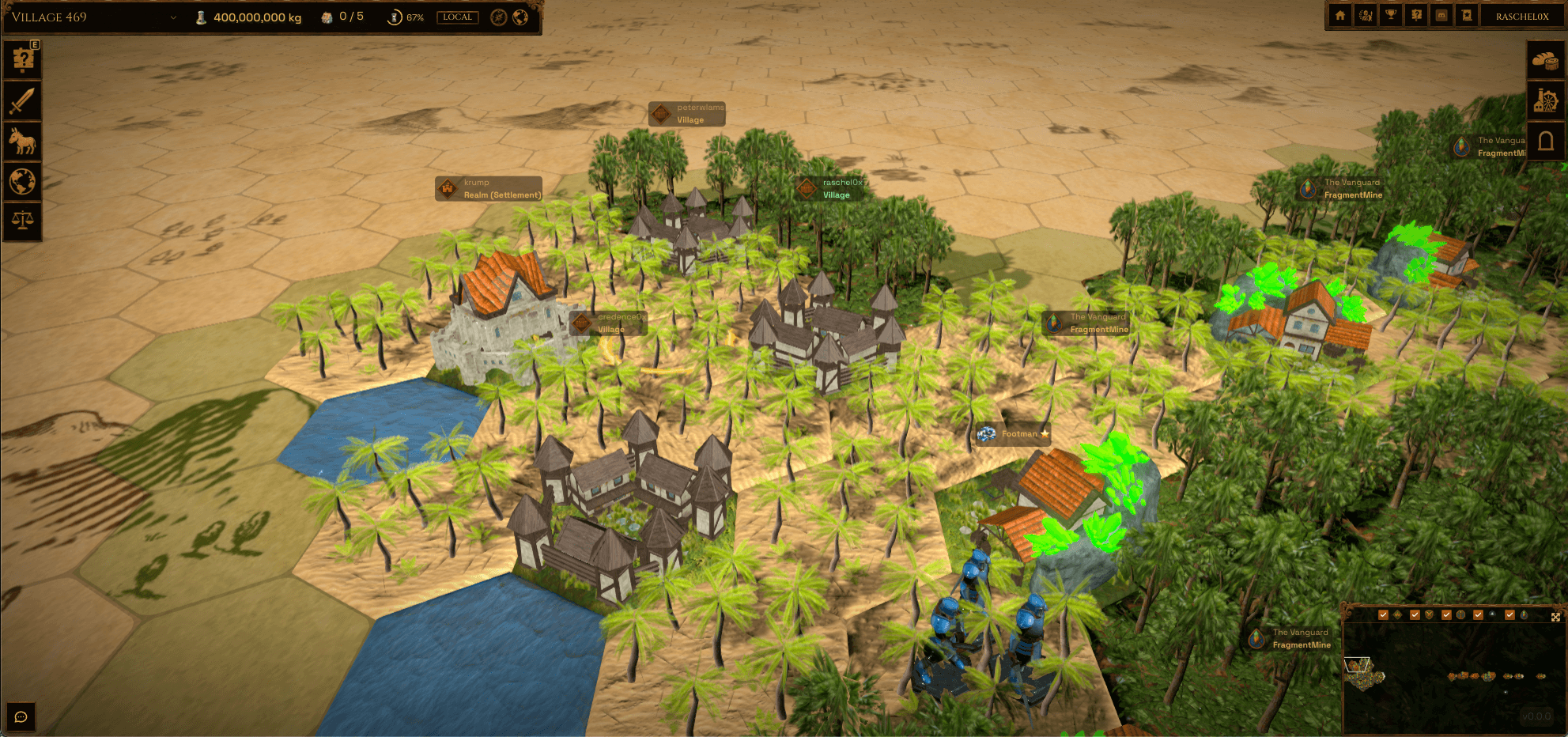 Village Settling Screen